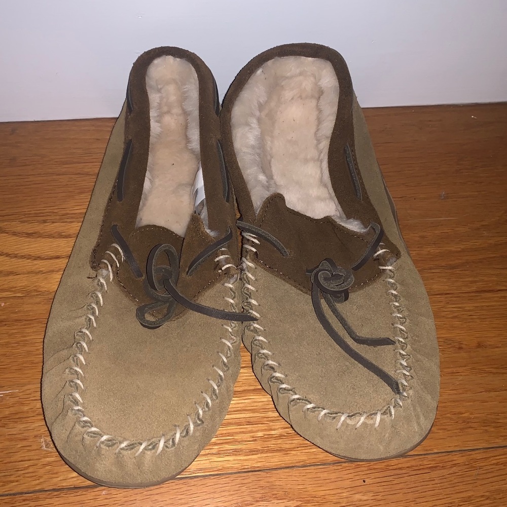Never worn J. Crew slippers